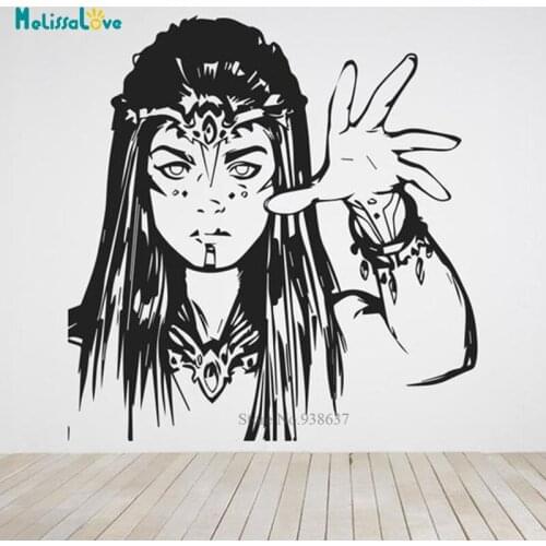 Egyptian Queen Ancient Egypt Style Decal Home Living Room Decor Removable Vinyl Wall Sticker BD272