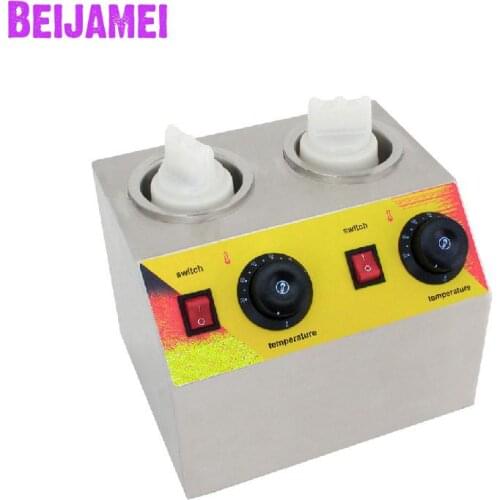 BEIJAMEI Stainless steel electric jam heater Commercial hot Chocolate soy sauce filling spread warmer bottles heating machine
