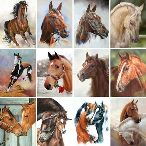 EverShine DIY New Arrivals Diamond Painting Full Square Horse Diamodn Embroidery Cross Stitch Sale Animals Bead Picture Kits