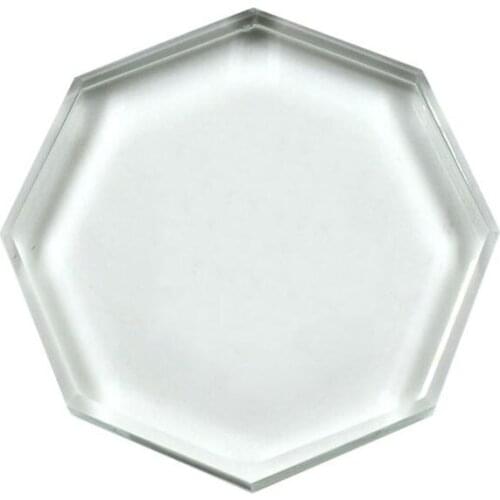 Eyelash Extension Tools Individual False Eyelashes Glue Holder Faux Cils Stand High-quality Crystal Hexagon Glass Stand