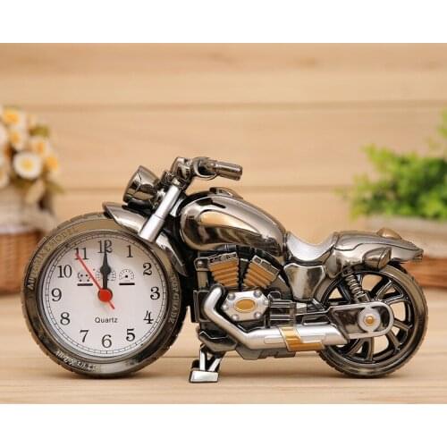 Motorcycle Alarm Clock Shape Creative Retro Gifts Upscale Furnishings Boutique Home Decorator