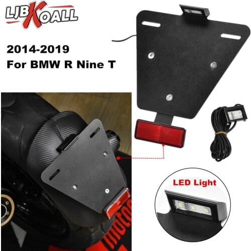 Motorcycle Adjustable Angle Mudguard License Number Plate Frame Holder Bracket For BMW R NINE T 2014 2015 2016 2017 2018 2019