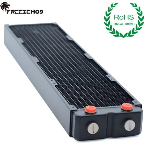 FREEZEMOD computer pc water cooler copper radiator double layers 45MM thick copper fins G1/4 ROHS certification.TSRP-HP45-480