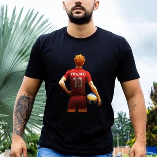 Summer Hot Anime Oya Oya Oya Haikyuu T Shirt Mens Manga Tops Kuroo Cartoon Tops Karasuno Kawaii Fly High Graphic Male Tees