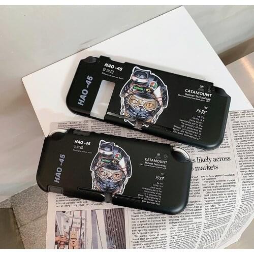 Mechanical Helmet Cat Science Fiction Catamount Gamepad Switch Protective Case For Nintendo Switch And Lite Cover