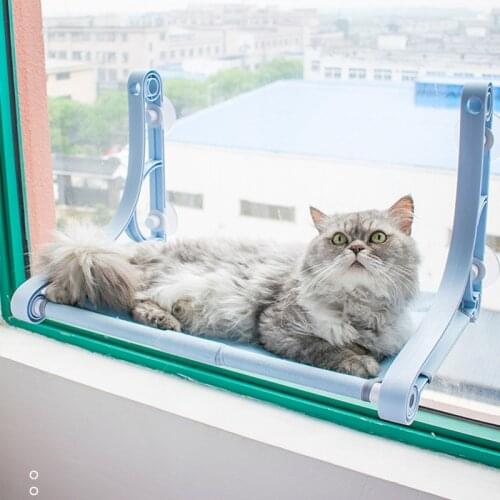 Cute Pet Hanging Beds Bearing Cat Sunbathing lounger Mount Pet Cat Hammock Comfortable Cat Pet Bed Shelf Seat Beds