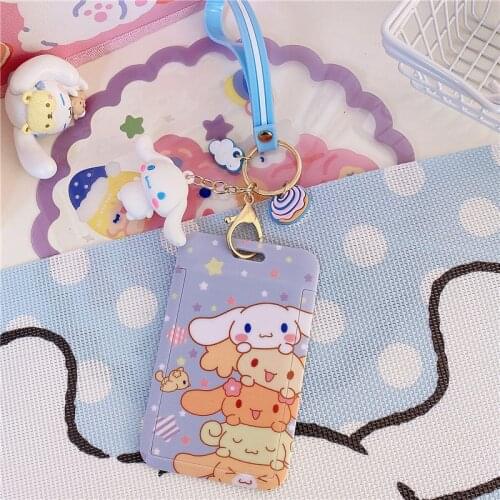 Cute Rabbit ABS Drawer Type Card Holder Credit ID Bank Card Bus Card Protective Case Korean Stationery