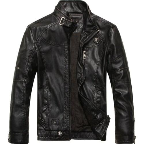 Men Jacket Motorcycle Biker leather jackets mens jaqueta de couro masculina outwear windbreak leather coats fashion zipper tops
