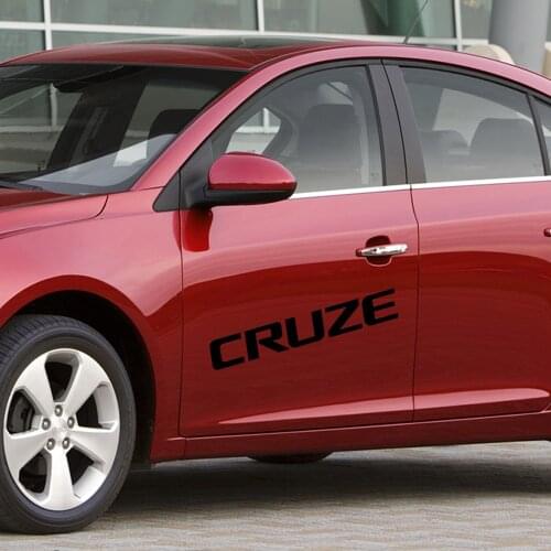4PCS Car Sport Stickers For Chevrolet Cruze Personalized Automobile Whole Body Decoration Vinyl Motor Band Decal Car Accessories