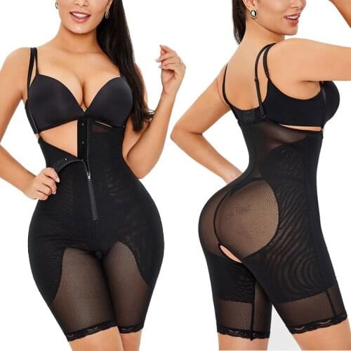 New Fashion Black High Waist Trainer for Women Underbust Shapewear Tummy Control Butt Lifter Body Shapers Thigh Slimmer Girdles