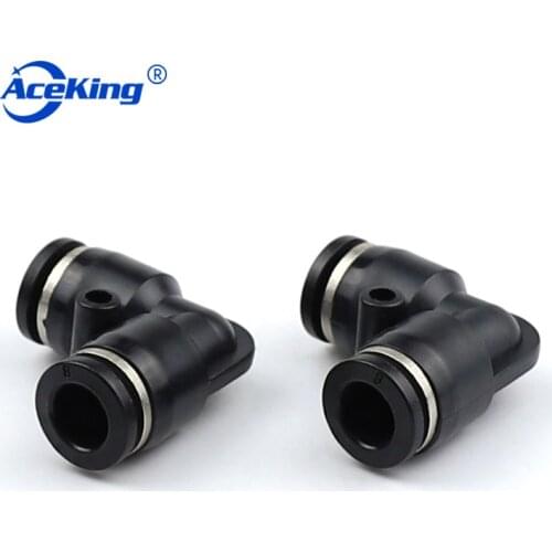 PV High quality plastic L-shaped elbow pv-4 / 6 / 8 / 10 / 12 / 14 / 16 pneumatic gas tube cylinder quick plug connector