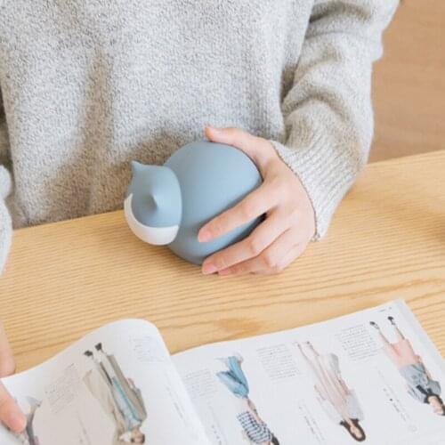 Cute water injection electric heating cat warm hand treasure hot water bottle mini portable creative silicone hot water bottle w