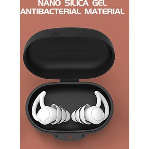 1pairs Spiral Waterproof Silicone Ear Plugs Anti Noise Earplugs Comfortable For Sleeping Noise Reduction Accessory #50g