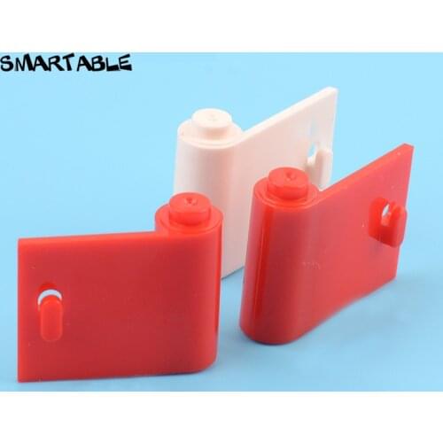 Smartable Door 1x3x2 Left + Right Building Block MOC Train Parts Toy For Kids Compatible Major Brands 3188+3189 10 pair/lot