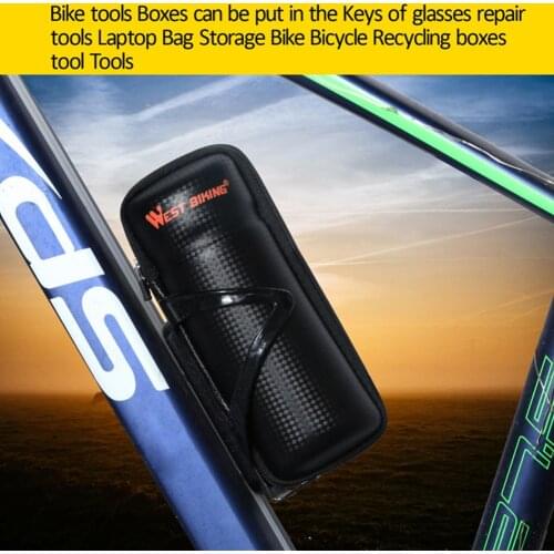 WEST BIKING Bicycle Cycling Bag PVC Bike Repair Kit Storage Capsule Case Cycling Repair Tool Bag Bike Storage Bottle