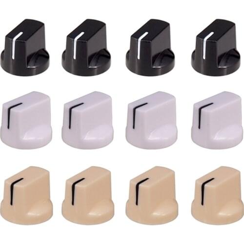 Tooyful 12pcs Volume Tone Control Knobs Potentiometer Caps for Electric Guitar Guitarra Replacement Musical Accessories
