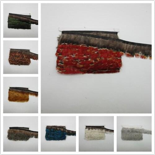 YY-tesco 100 Yard Natural Pheasant Feathers Fringe Trims Ribbon Trim With Satin Ribbon Sewing Crafts Costumes Decorative Plumes