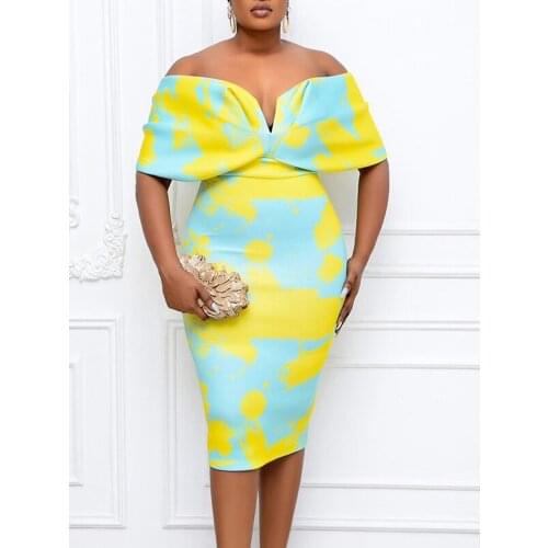 Women Bodycon Dress V Neck Sexy Off Shoulder Party Clubwear Package Hip Evening Clubwear Night Date Out Female Summer Robes New