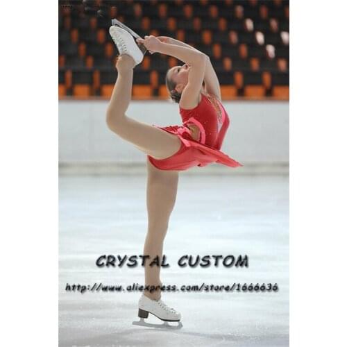 Women Figure Skating Dress Graceful New Brand Ice Skating Dresses For Competition Customized DR3898