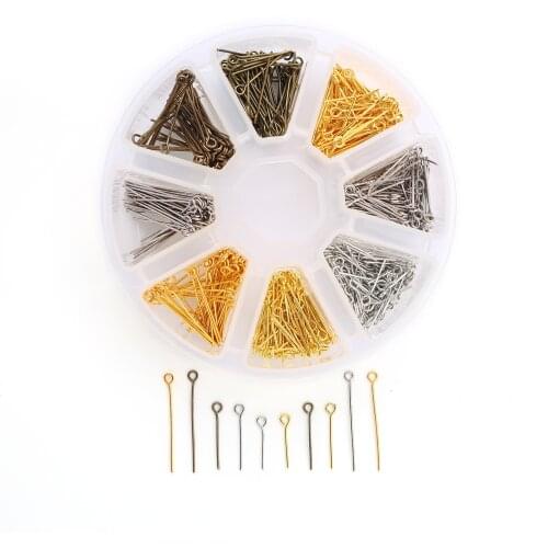 650pcs/Box 0.7mm Gold Sliver Bronze Metal 9 Word Needle Beaded Material Eye Hole DIY Jewelry Findings Making Accessories
