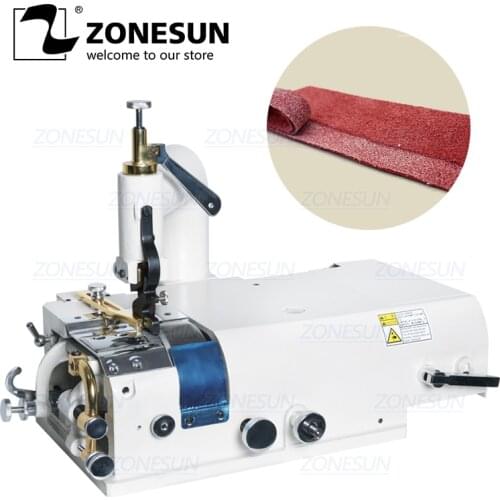 ZONESUN 801 Electric Leather Skiving Machine Bottom Feed Bell Knife Skiver Leather Skiver Vegetable Tanning Scrape Thin Tool