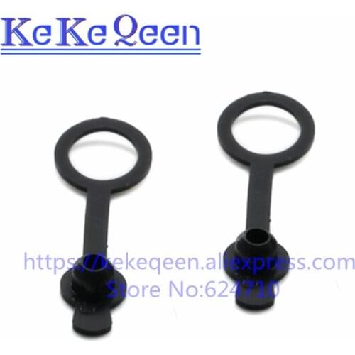 10Pcs DC power Waterproof Cap black and red for DC-022B DC-025M 5.5*2.1mm 5.5*2.5mm Jack Charging Socket Connector DC022B