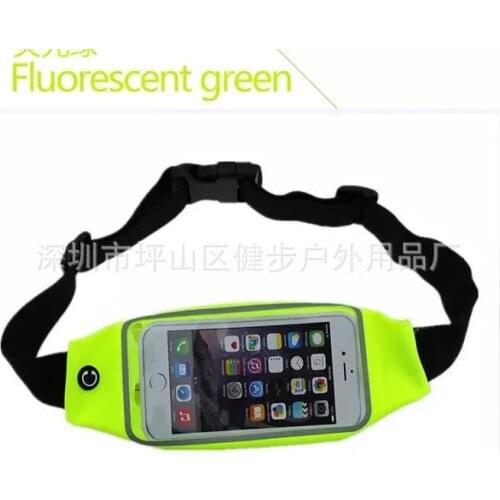 100pcs/lot Sports Running Waist Belt Jogging Gym Bag Belt Bum Bags Case Cover Holder For Mobile phone of 5.5" Screen Touching