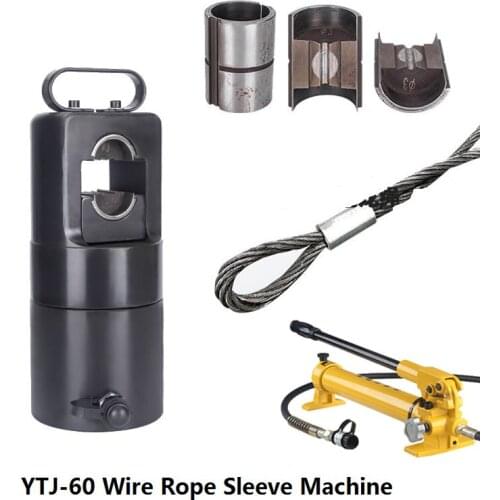 60T 12mm Steel Wire Rope Special Hydraulic Crimping Machine Eight-Shaped Oval Aluminum Sleeve Crimping Machine Equipment Tools