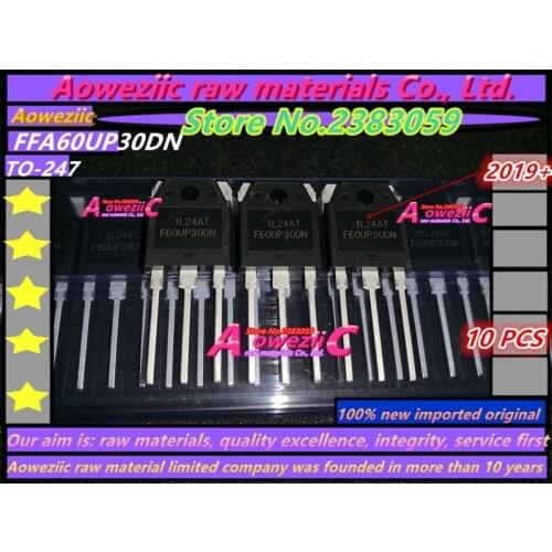 Aoweziic 2019+ 100% new imported original F60UP30DN FF60UP30DN FFA60UP30DN TO-247 fast recovery diode 60V 300V