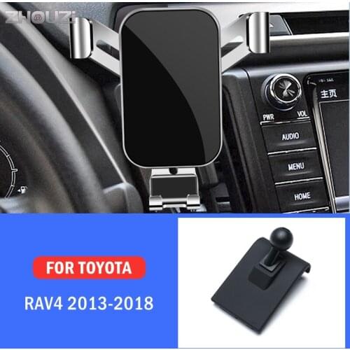 Car Mobile Phone Holder For Toyota Rav4 2013 2014 2015 2016 2017 2018 Mounts Stand GPS Gravity Navigation Bracket Accessories