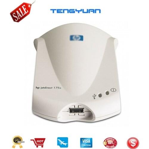 Free shipping Original 95% New Jetdirect 175x Fast Ethernet Print Server ( J6035D ) J6035D J6035A Jetdirect Card, Printer parts