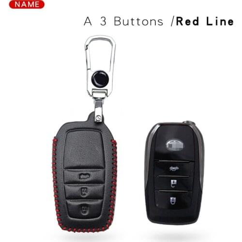 Car Key Cover Case For Toyota Prado Avensis CHR Yaris Corolla RAV4 2021 Auris Prius Camry Aygo Hilux Key Styling Holder Keychain