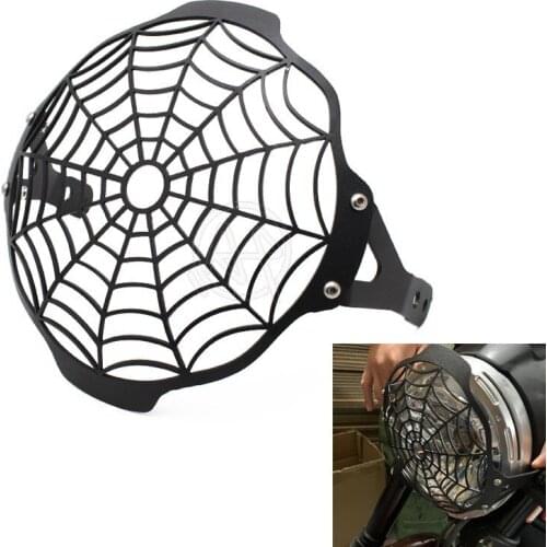 For DUCATI Scrambler 800 400 EP EVOTECH Scrambler800 Scrambler400 Motorcycle Accessories Headlight Cover Protector Black