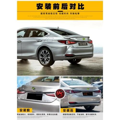 For LEXUS ES260 ES300 ES200 Spoiler ABS Plastic Unpainted Color Rear Roof Spoiler Wing Trunk Lip Boot Cover Car Styling