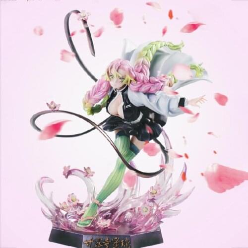 Demon Slayers Blade Anime Figure Kanroji Mitsuri Manga Statue Figurine Kimetsu No Yaiba PVC Action Figure Collectible Model Toy