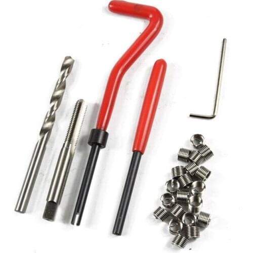 Rough Thread 1 Sets M5 Damaged Thread Repair Tool Kit Thread Auto Repair Tool Compatible Hand Tool Set