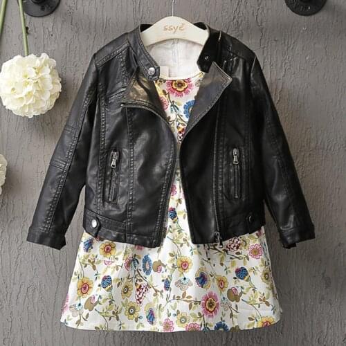 Little Loach Leather Jackets For Girls