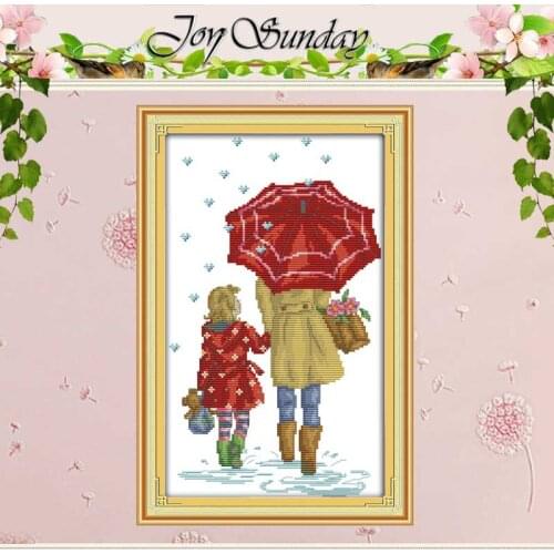 The Mother and Daughter Patterns Counted Cross Stitch 11 14CT Cross Stitch Sets Chinese Cross-stitch Kits Embroidery Needlework