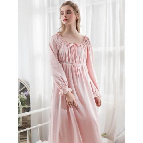 Nightgown Women Cotton Sleeping Dress Pregnant Woman