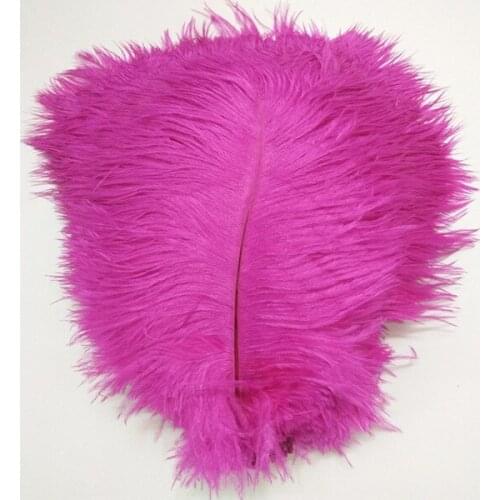New! 50pcs perfect Mei red ostrich feather 10-12inch/25-30cm Wedding Birthday Christmas Decorations