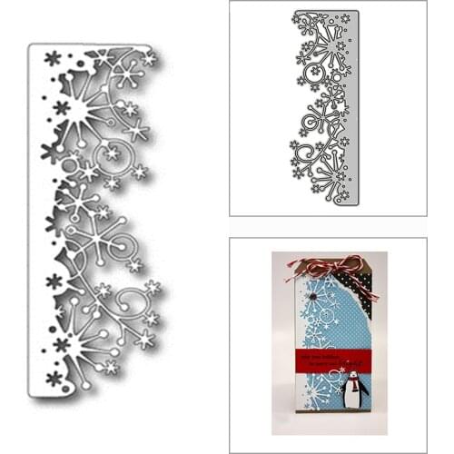 New Christmas Snowflake Border 2020 Metal Cutting Dies for DIY Scrapbooking Decoration and Card Making Embossing Craft No Stamps