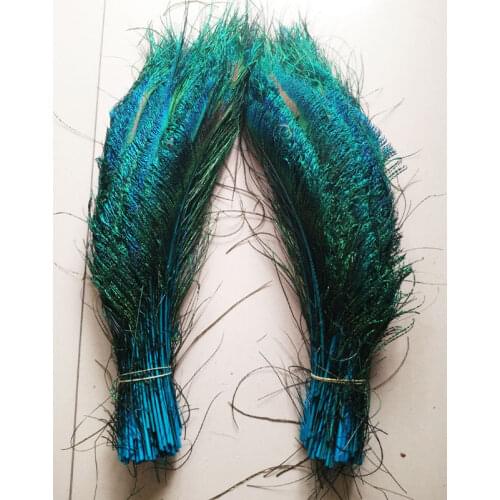 Wholesale Free good shipping high-quality 20pcs natural peacock feather 30-35cm/12-14inch A variety of decorative hu blue hot