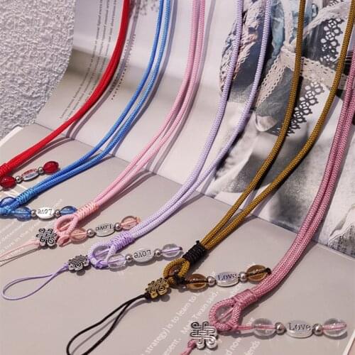 Phone Necklace Lanyar Lucky Chinese Knot Chain Wrist Strap for iPhone 12 Mini 11 Pro Max XS For Huawei Xiaomi Vivo Samsung Honor