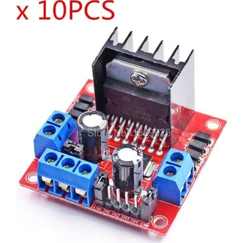Free Shipping Special promotions 10pcs/lot L298N motor driver board module L298 stepper motor smart car robot