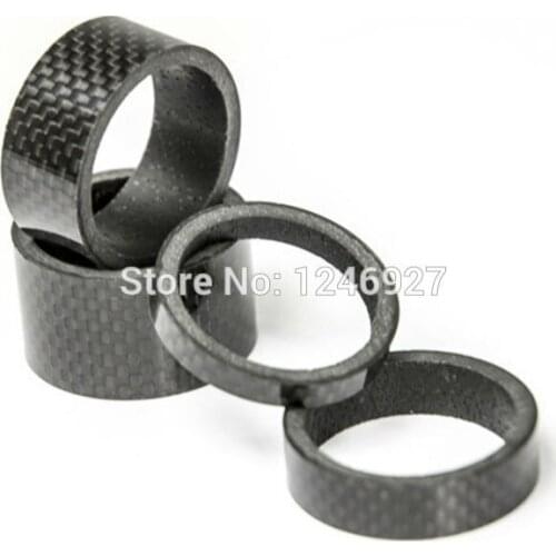 Headset Spacers carbon spacer 4 pcs of 5mm/10mm/15mm/20mm Stem Spacer1-1/8 inch Bicycle Headset Kit For Bike
