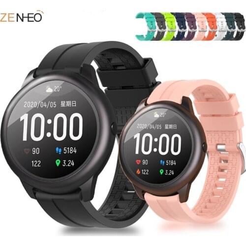 22mm Bracelet Accessories WatchBand For Xiaomi haylou solar ls05 smart watch soft silicone Replacement fashion straps correa new