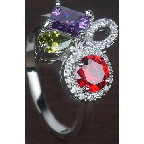 Luxury Woman Jewelry Wedding Engagment Ring Party Rings Size6 7 8 9 10