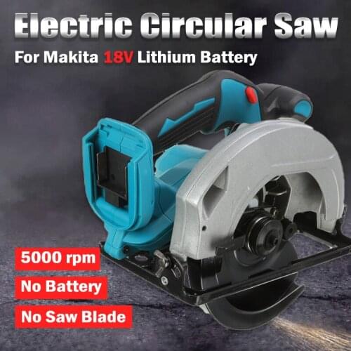Electric Circular Saw Handle Power Tools Dust Passage 5000RPM Multifunction Cutting Machine For Makita 18V Battery