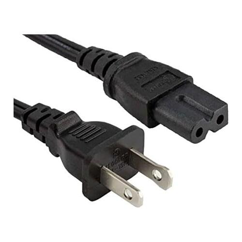 Power Cord 15ft 18 AWG 2-Slot for Polarized Notebook