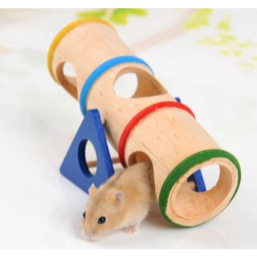 SHGO HOT-Pet Small Animal Playground - Wooden Seesaw Toy for Small Animals Dwarf Hamster and Mouse